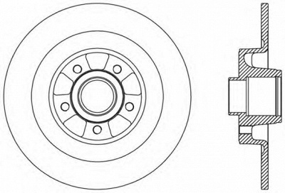 OPEN PARTS bda250710 -  Тормозной диск